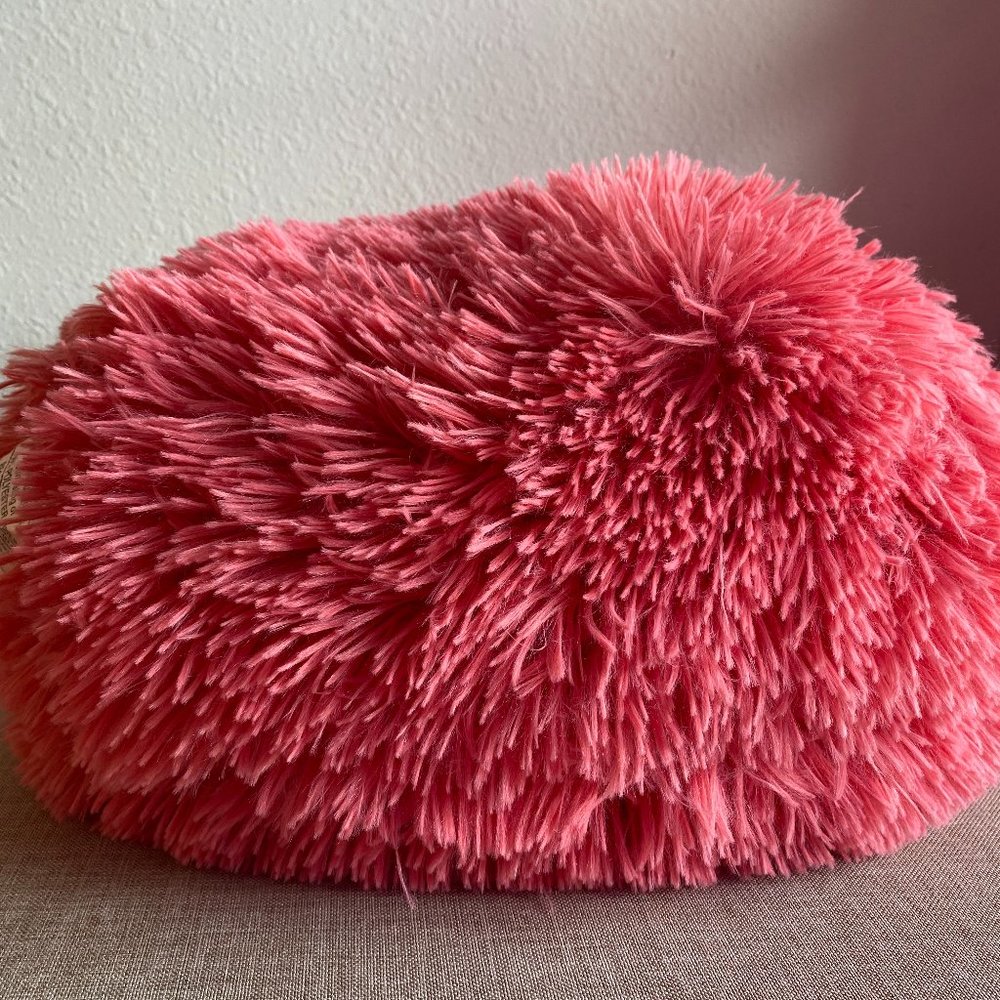 Mainstay Fluffy Shag Decorative Pillow